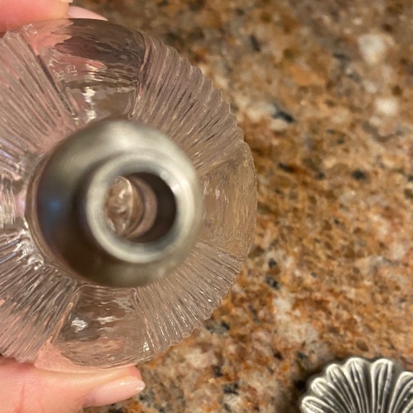 Elegant Glass Perfume Bottle with Silver Accents - Picture 5 of 7